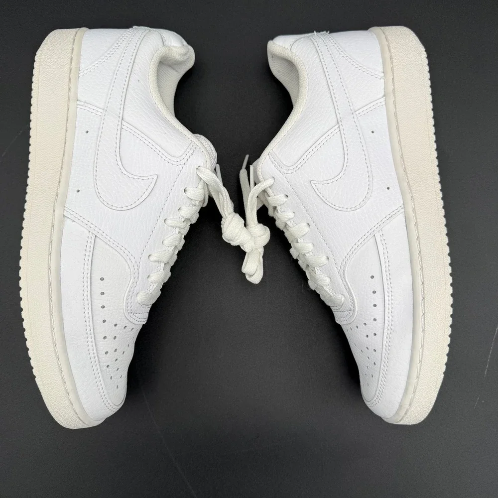 Nike Court‎ Vision Low Womens White Sneakers CD5434-100 Size 9
